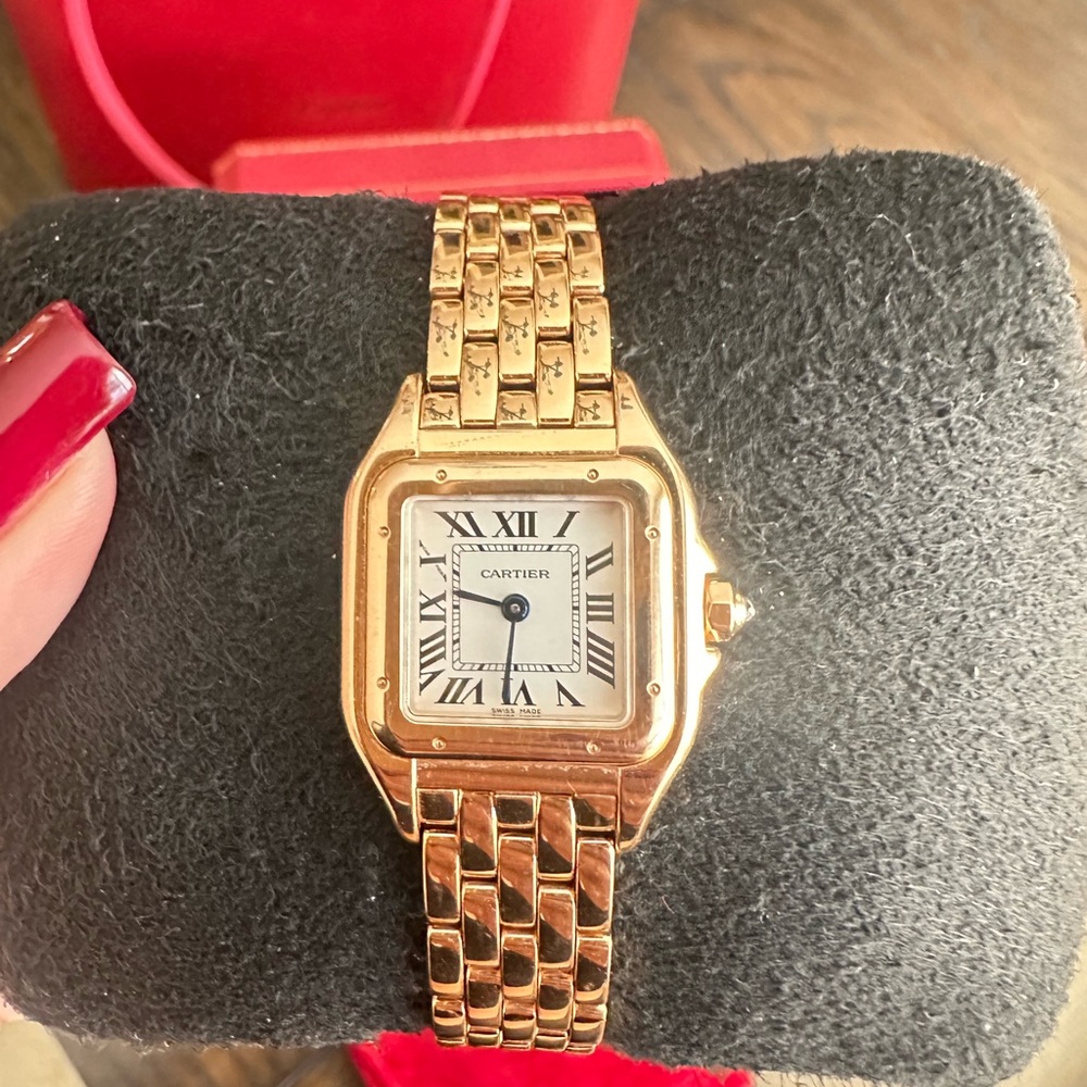 CARTIER Panthère de Cartier watch Small model rose gold - Picture 9 of 13
